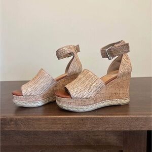 Dolce Vita Beige Wedge Sandals